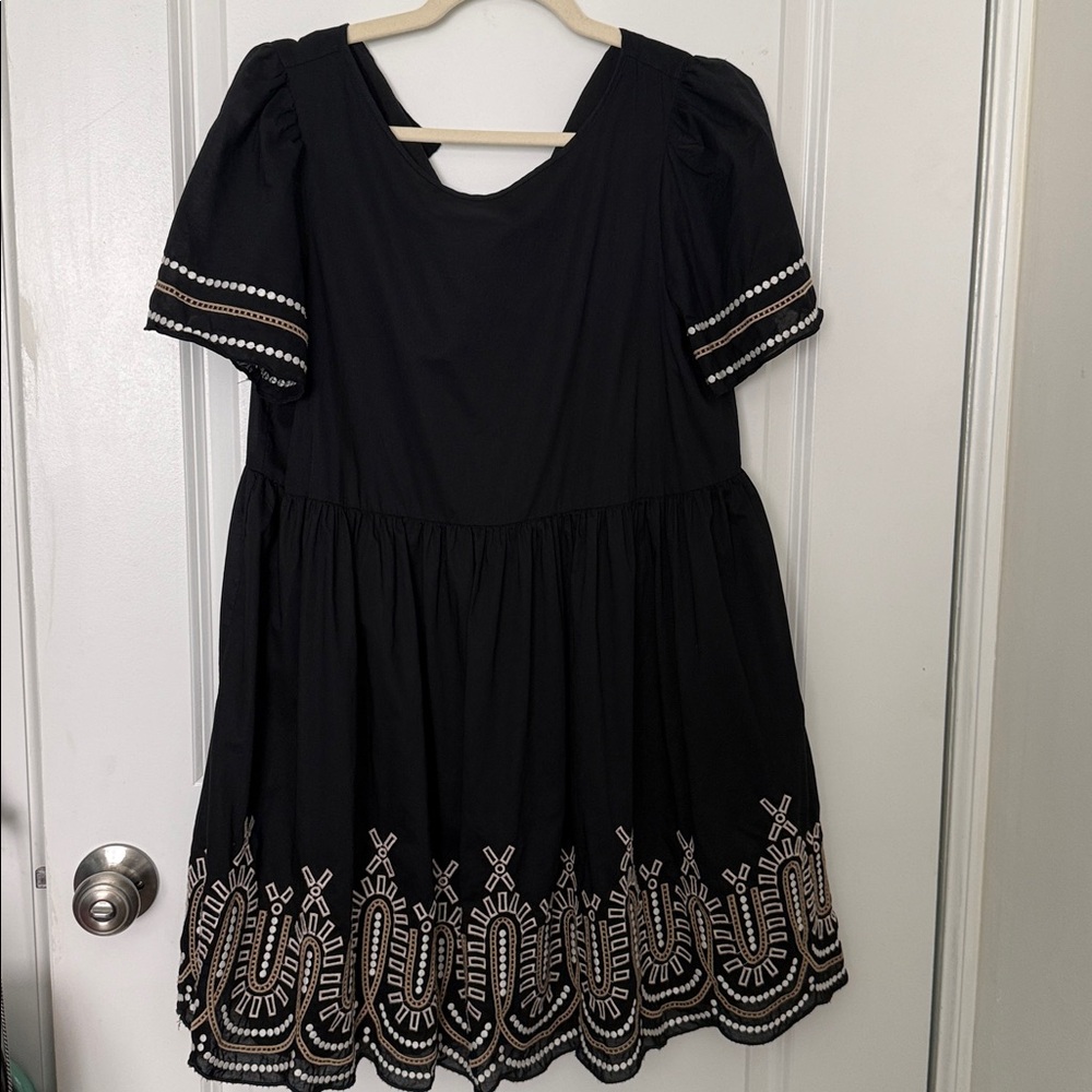 Embroidered Mini Dress - Picture 2 of 8